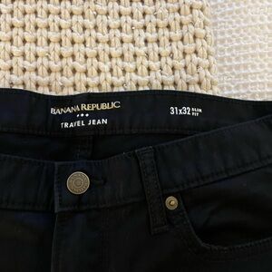 Banana Republic Black Travel Jeans - Slim Fit